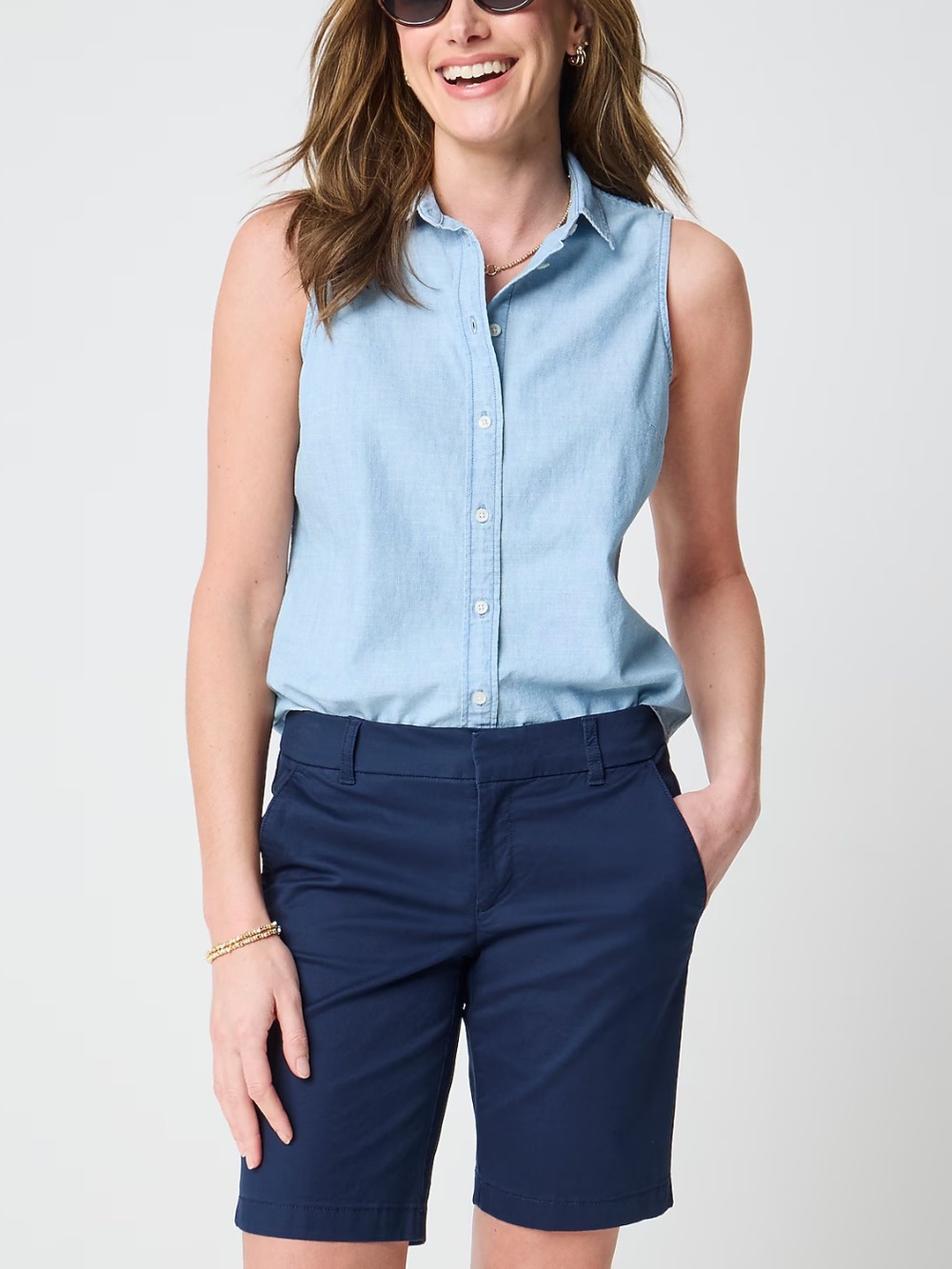 NWT J.Crew Factory 9" Frankie Bermuda Chino Short Size 4 Minimalist